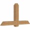 Ekena Millwork Eugene Smooth Timber Gable Bracket, Western Red Cedar, 60"W x 32"H x 5 1/2"D x 5 1/2"F, 13/12 Pitch GBW060X32X0606EUG00SWR - alternate 5
